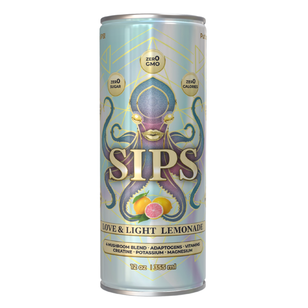 Love & Light Lemonade adaptogen drink, zero sugar, zero calories, premium gold standard wellness elixir with lemon, crafted from high-quality ingredients for longevity and balance in a refreshing sip!




